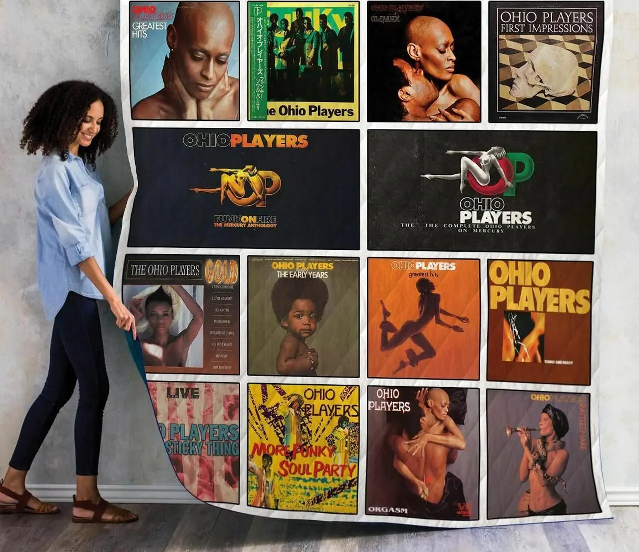 Ohio Players Complications Quilt Blanket 01 and Home Decor