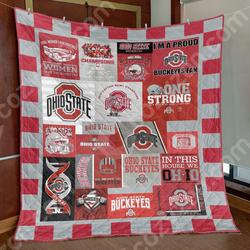 Ohio State Buckeyes Blanket Vq06  Quilt and Home Decor