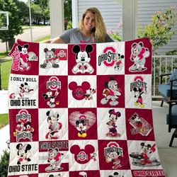 Ohio State Buckeyes Disney Quilt Blanket and Home Decor