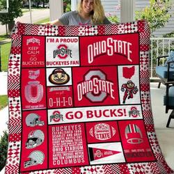 Ohio State Buckeyes Quilt Blanket B220514  Quilt and Home Decor