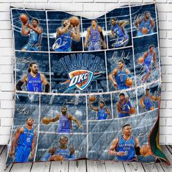 Oklahoma City Thunder Quilt Blanket Bs1005 and Home Decor