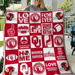 Oklahoma Sooners Quilt Blanket B100616  Quilt and Home Decor
