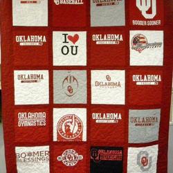 Oklahoma Sooners Quilt Blanket Lv01  Quilt and Home Decor