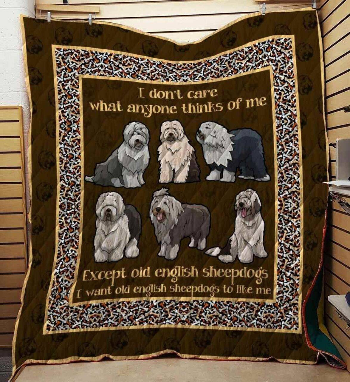 Old English Sheepdog 09 Blanket Th10072019 Quilt and Home Decor