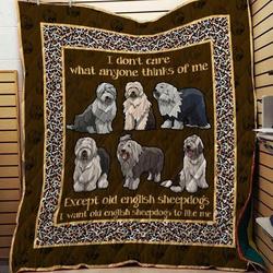 Old English Sheepdog 09 Blanket Th10072019 Quilt and Home Decor