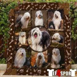 Old English Sheepdog Dog Quilt Tdhbn and Home Decor