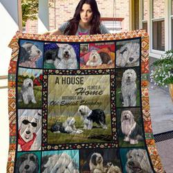 Old English Sheepdog One Less Lonely Girl Quilt Blanket Dhc020120582Td and Home Decor