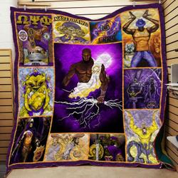 Omega Psi Phi Thunder Quilt All Over Printed and Home Decor