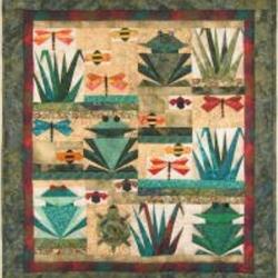 On The Pond Frog Quilt Tdhfz and Home Decor