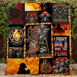 Once A Firefighter Clt180742 Quilt Blanket and Home Decor