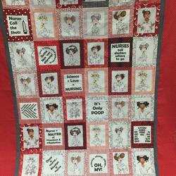 Once A Nurse Always A Nurse Quilt Blanket Tt99  Quilt and Home Decor