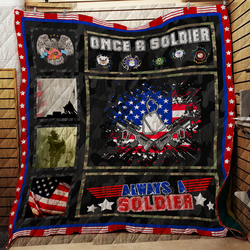 Once A Soldier, Always A Soldier - Quilt R148 and Home Decor