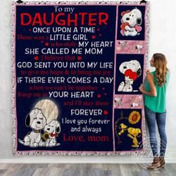 Once Upon A Time A Little Girl Who Stole My Heart Snoopy Bt Quilt and Home Decor
