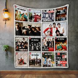 One Direction Album Covers Quilt Blanket and Home Decor