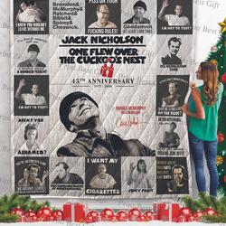 One Flew Over The CuckooS Nest Poster Quilt Blanket and Home Decor