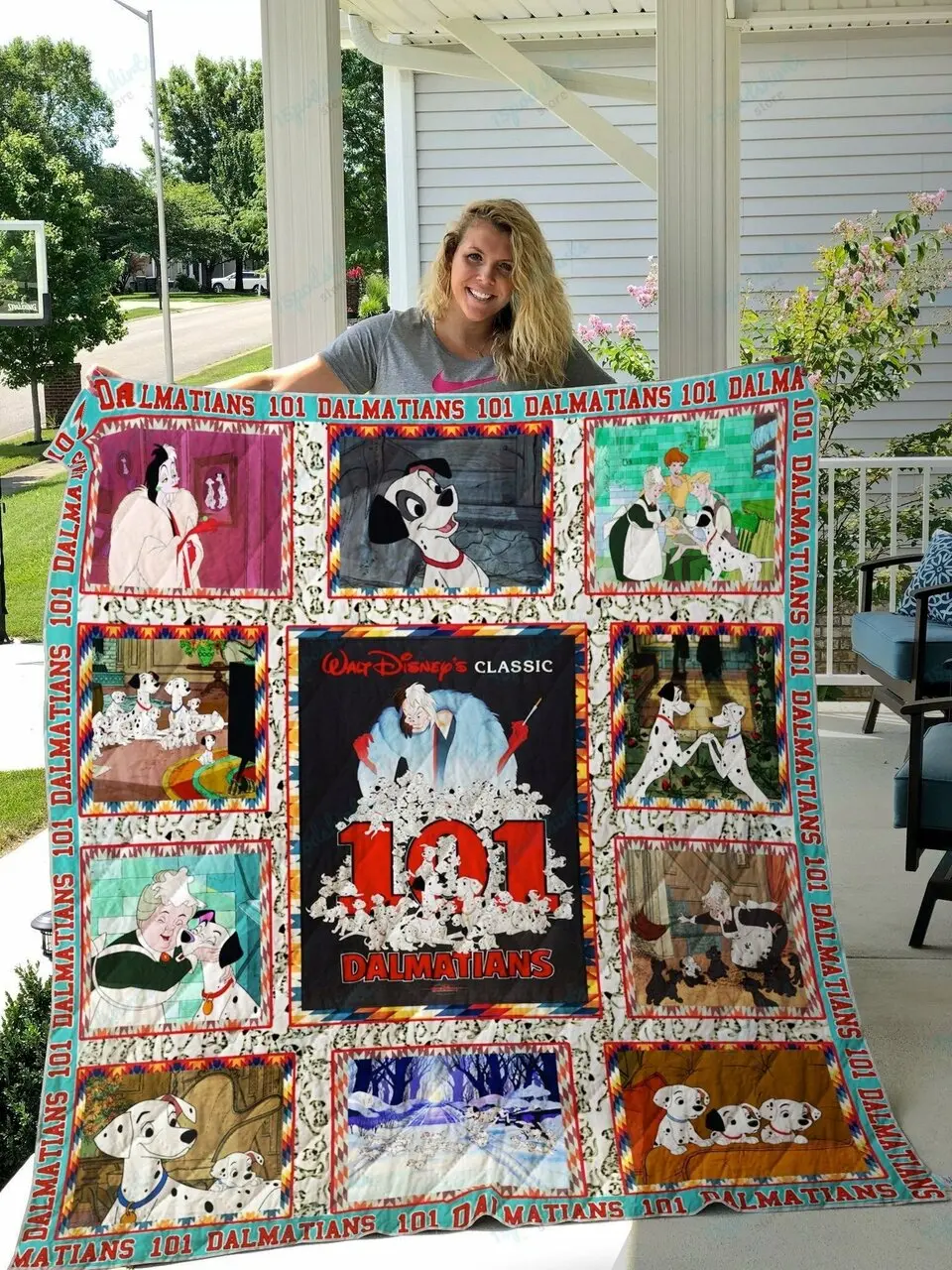 One Hundred And One Dalmatians Quilt Blanket and Home Decor