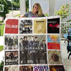 One Republic Singles Quilt Blanket Ver 13 and Home Decor