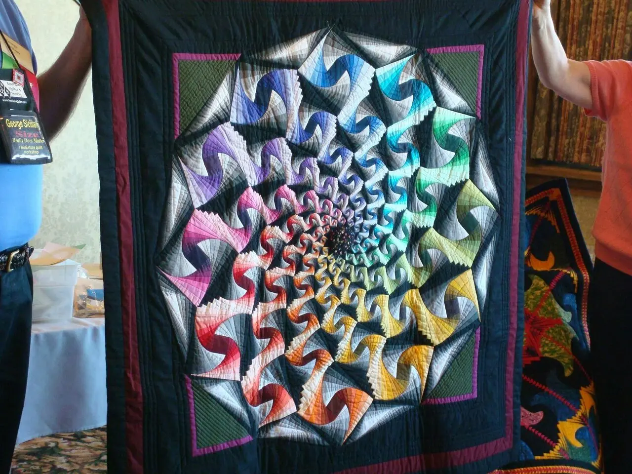 Optical Illusion Wheel Quilt Tdhei and Home Decor