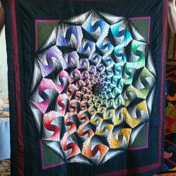 Optical Illusion Wheel Quilt Tdhei and Home Decor