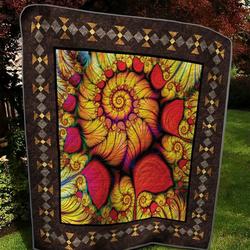 Orange Abstract Bl Quilt Tdhsv and Home Decor