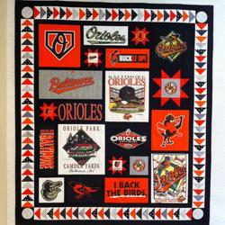 Orioles Quilt Blanket Tr12  Quilt and Home Decor