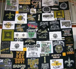 Orleans Saints Quilt Blanket Tr12  Quilt and Home Decor