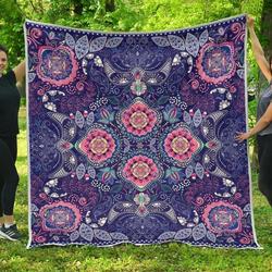 Ornamental Paisley Mandala HUR5087 3D Customized Quilt 2407 and Home Decor
