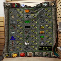 Osrs Skills Quilt Blanket  Quilt and Home Decor