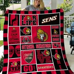 Ottawa Senators Quilt Blanket 01 and Home Decor