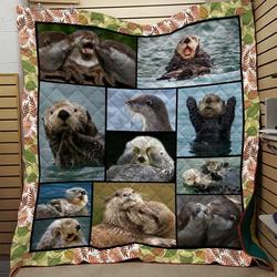 Otter Cl28110193Mdq Quilt Blanket and Home Decor
