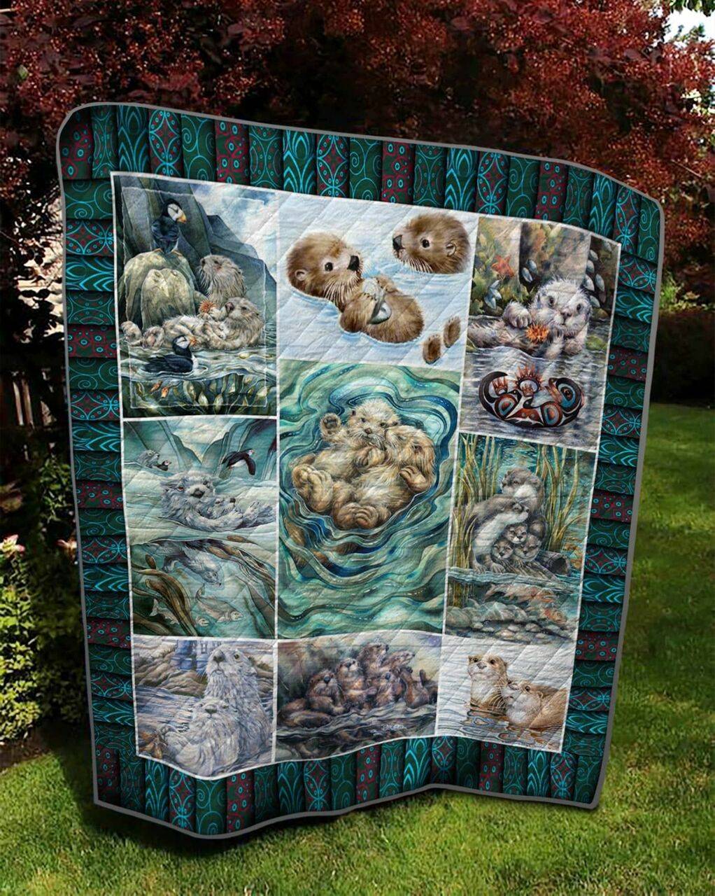 Otter Love Of My Life Quilt Blanket Dhc020120608Td and Home Decor