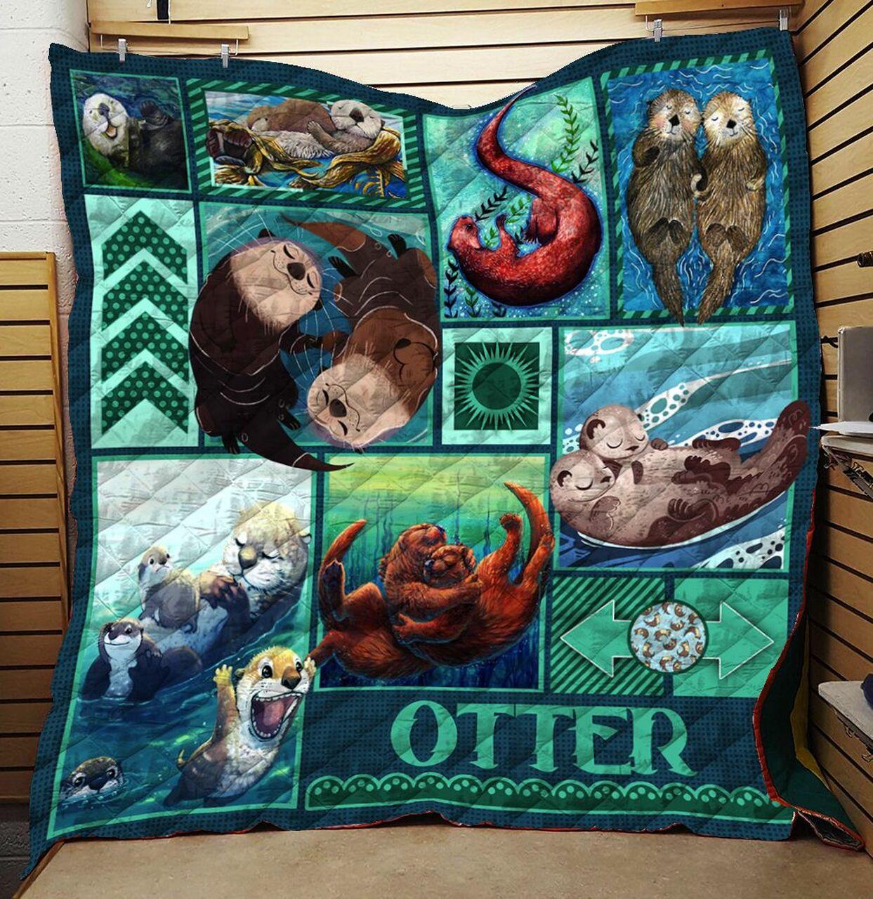 Otter Quilt Blanket Bbb210231Sm and Home Decor