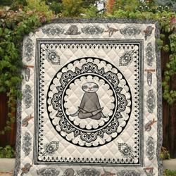 Otter Yoga Mandala Quilt Tdhxa and Home Decor