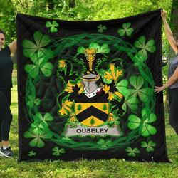 Ouseley Ireland Irish Celtic Shamrock Knot Circle JFJ10851 3D Customized Quilt 2707 and Home Decor