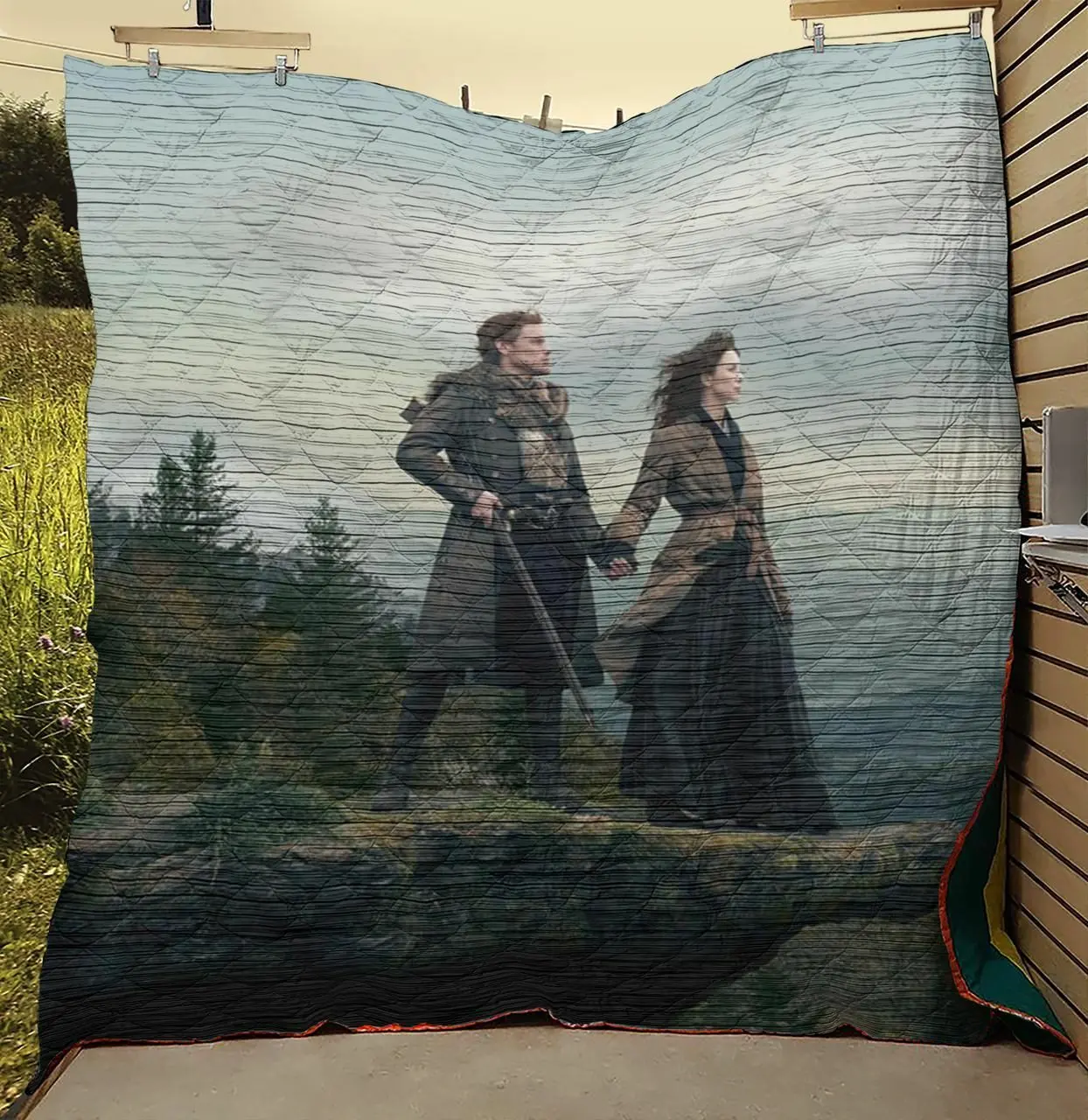Outlander Season 4 Brave The New World Quilt Blanket and Home Decor