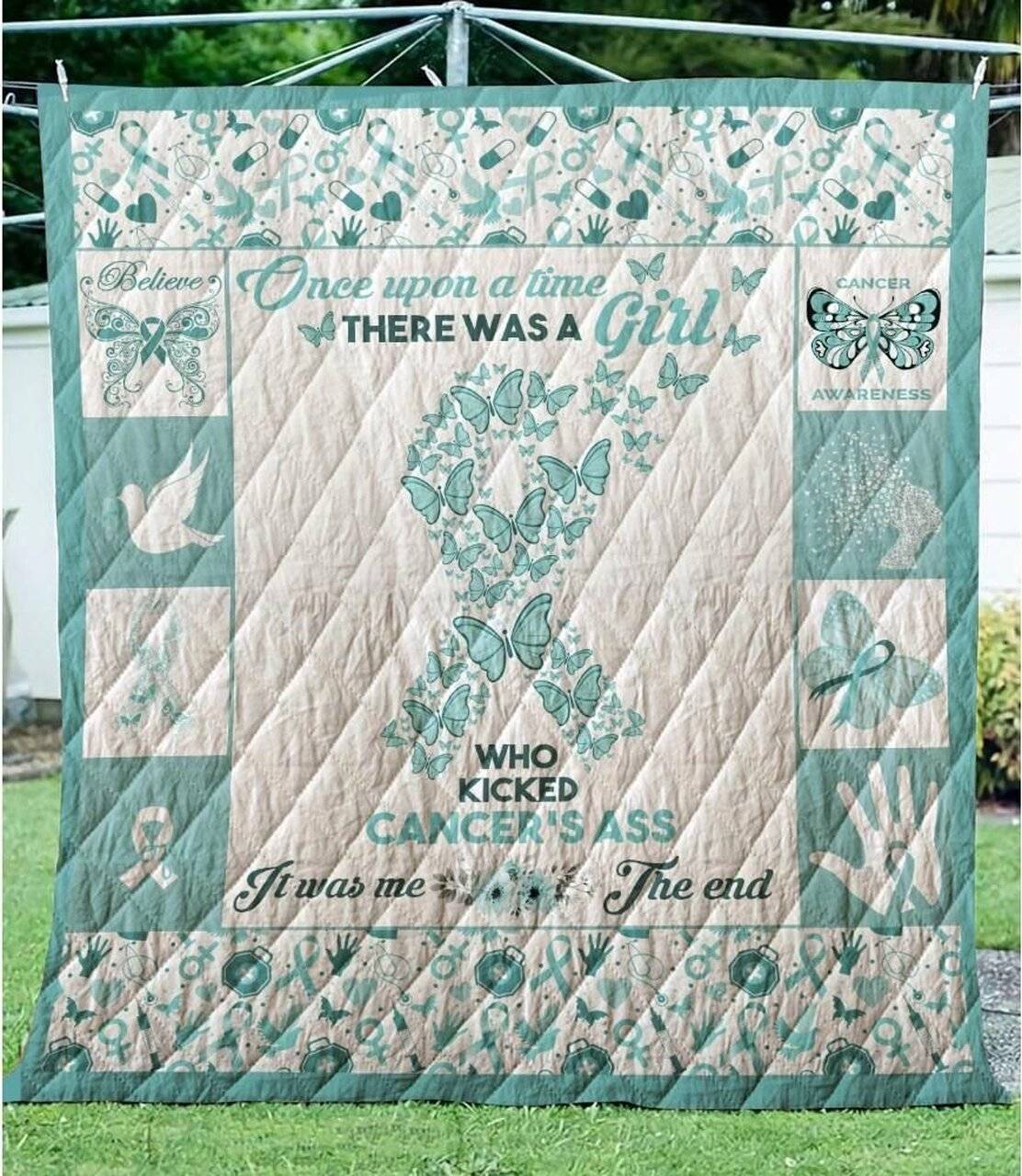 Ovarian Cancer Warrior Quilt Oqv and Home Decor