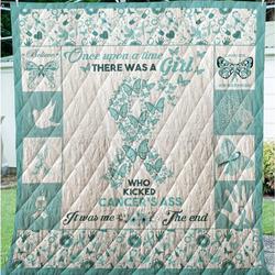 Ovarian Cancer Warrior Quilt Oqv and Home Decor