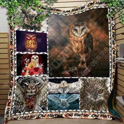 Owl Back Up Off Me Quilt Blanket Dhc020120732Td and Home Decor