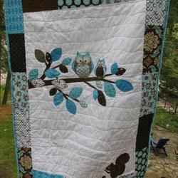 Owl Clm0910136 Quilt Blanket and Home Decor