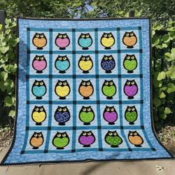 Owl Ht160719 Quilt Blanket and Home Decor