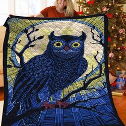 Owl JFJ10895 3D Customized Quilt 2707 and Home Decor
