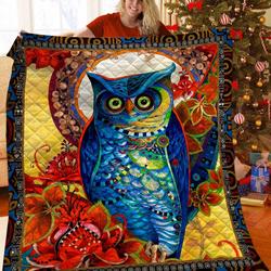 Owl JFJ10907 3D Customized Quilt 2707 and Home Decor