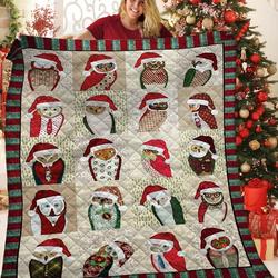 Owl JFJ10948 3D Customized Quilt 2707 and Home Decor
