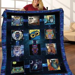 Owl JFJ10954 3D Customized Quilt 2707 and Home Decor