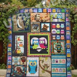 Owl Owl Love You Cla18120720Q Quilt Blanket and Home Decor
