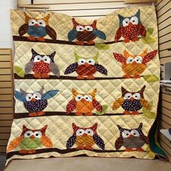 Owl Quilt Blanket Dhc0910724Vt and Home Decor