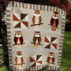 Owl Quilt Tdhga and Home Decor