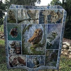 Owl Quilt V13 and Home Decor