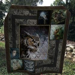 Owl Quilt V19 and Home Decor