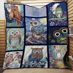 Owl Quilt Xiz and Home Decor